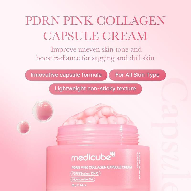 Medicube PDRN Pink Collagène Capsule Crème