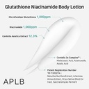APLB Glutathione Niacinamide  Body Lotion  10.14 Fl Oz (300 Ml)