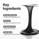 Coxir TXA MUCIN PORE MASK CLEANSER L Tranexamic Acid, Charcoal, Black Rice, Black Gelato Texture L Wash Off Mask, Moisturizing, Pore Purifying, Blackh