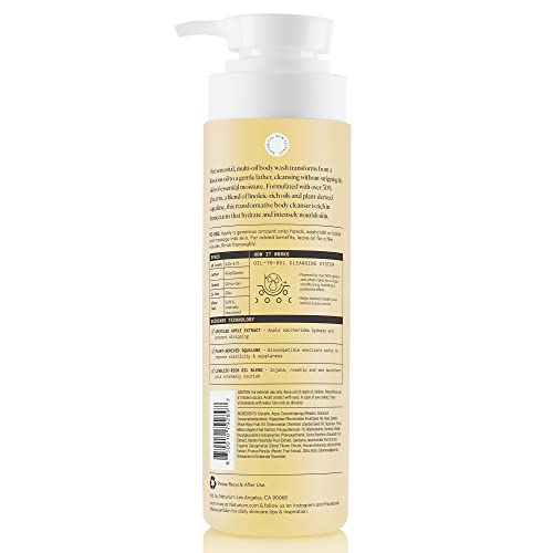 Naturium the Glow Getter Multi-Oil Hydrating Body Wash  Gentle Cleanser  16.9 Fl Oz