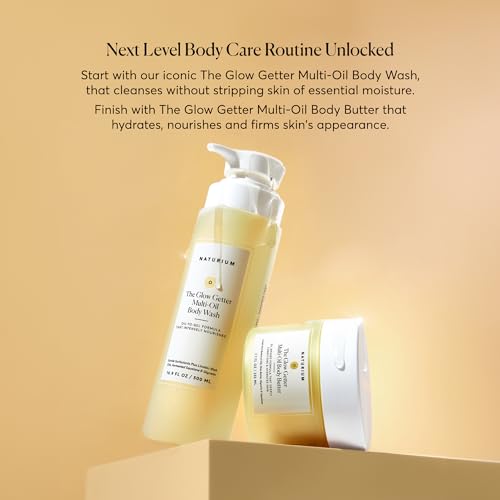 Naturium the Glow Getter Multi-Oil Body Butter - 7.7 Fl Oz: Deep Hydration, Whole Body, for Normal to Dry Skin