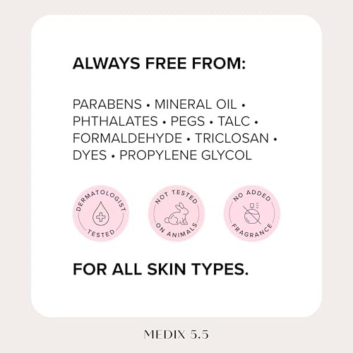 Medix 5.5 Fragrance Free Retinol Body Cream. Anti-Aging Cream for Wrinkle Reduction and Crepey Skin. 15 Fl Oz