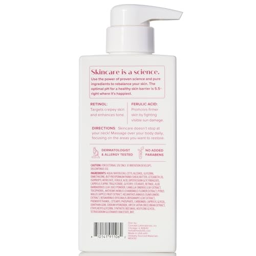 Medix 5.5 Fragrance Free Retinol Body Cream. Anti-Aging Cream for Wrinkle Reduction and Crepey Skin. 15 Fl Oz
