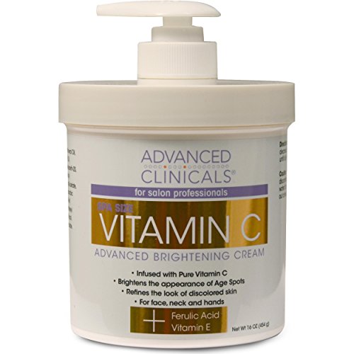 Advanced Clinicals Vitamin C Body Cream for Radiant Skin. 16 OZ
