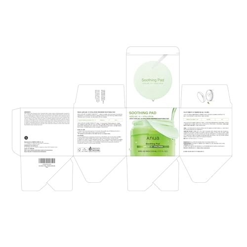 Anua Azelaic 10 Hyaluron Redness Soothing Pad, Troubled & Spot Care with Korean Toner Pads, Quick & Easy Stretchable Facial Mask with Azelaic Acid, Hy