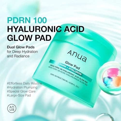 Anua 8 Hyaluronic Acid Catechin Calming Pad, Pore Care & Cooling Effect with Korean Toner Pad (185ml,110 Pads) (PDRN)