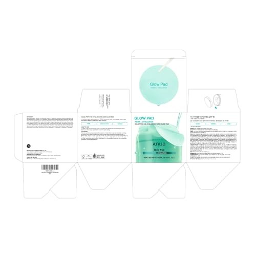Anua 8 Hyaluronic Acid Catechin Calming Pad, Pore Care & Cooling Effect with Korean Toner Pad (185ml,110 Pads) (PDRN)