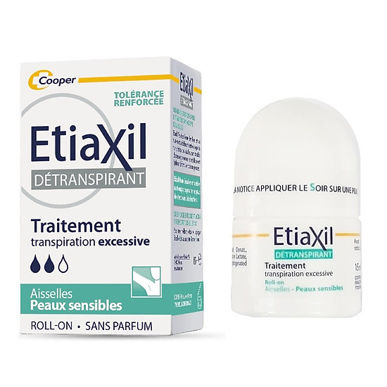 ETIAXIL Detranspirant Peaux Sensibles Aisselles, 15ml