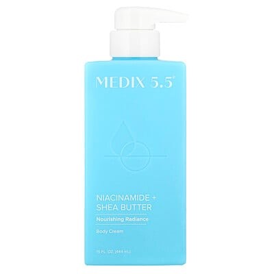 [MEDIX5.5] Medix 5.5, Body Cream, Niacinamide + Shea Butter, 15 Fl Oz (444 Ml)