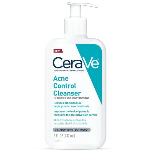 [Cerave] CeraVe Acne Control Salicylic Acid Cleanser 