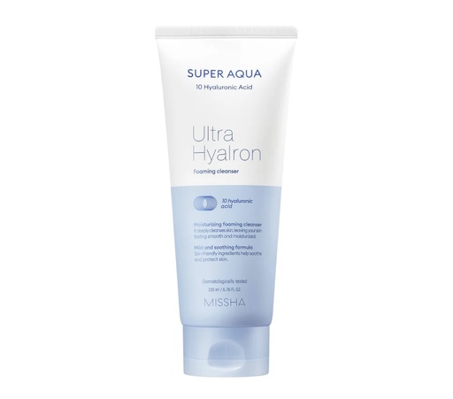[Missha] Missha Super Aqua Ultra Hyalron Foaming Cleanser