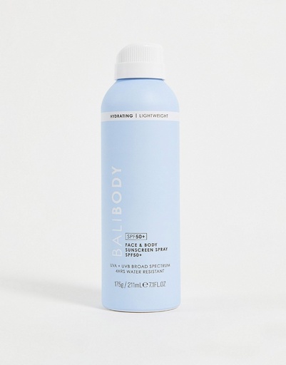 Bali Body Face and Body Sunscreen Spray 50+ Aerosol-No Colour